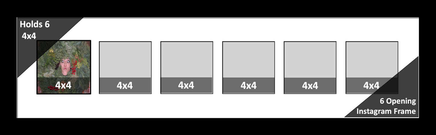 4x4 Multi Opening Picture Frame