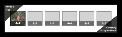 4x4 Multi Opening Picture Frame