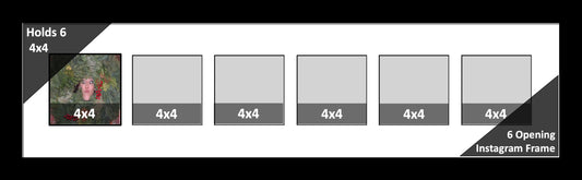 4x4 Multi Opening Picture Frame