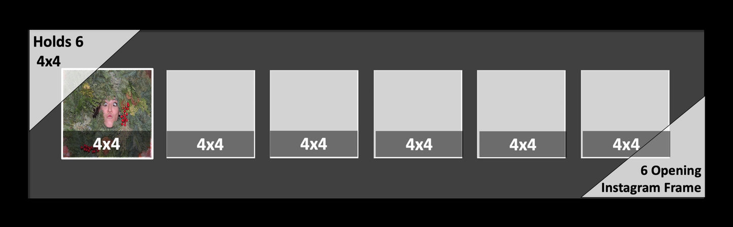 4x4 Multi Opening Picture Frame