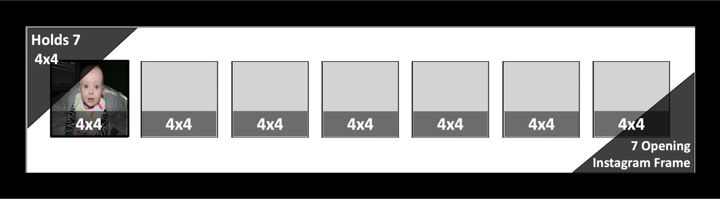 4x4 Multi Opening Picture Frame
