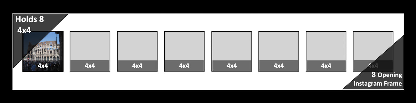 4x4 Multi Opening Picture Frame