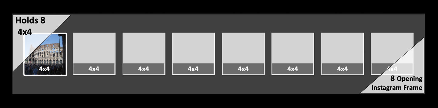 4x4 Multi Opening Picture Frame