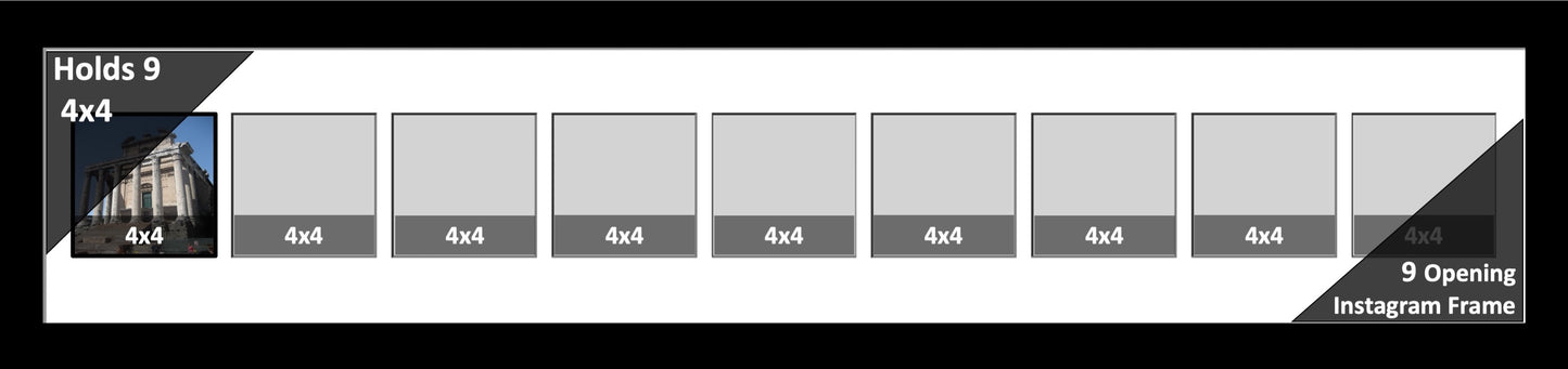4x4 Multi Opening Picture Frame