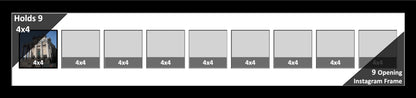 4x4 Multi Opening Picture Frame