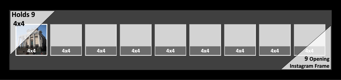 4x4 Multi Opening Picture Frame