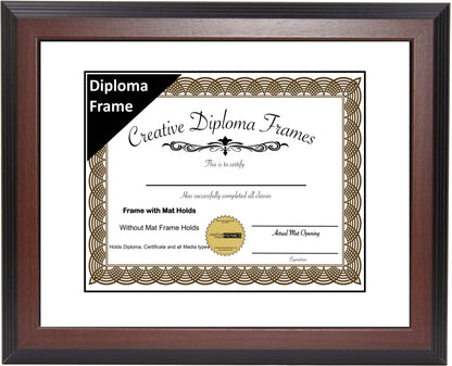 Congress Mahogany Diploma Frame with Mat