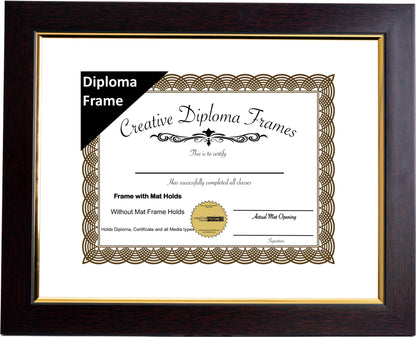 Majestic Mahogany Diploma Frame with Mat