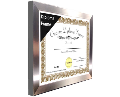 Carnegie Stainless Steel Diploma Frame (No Mat)