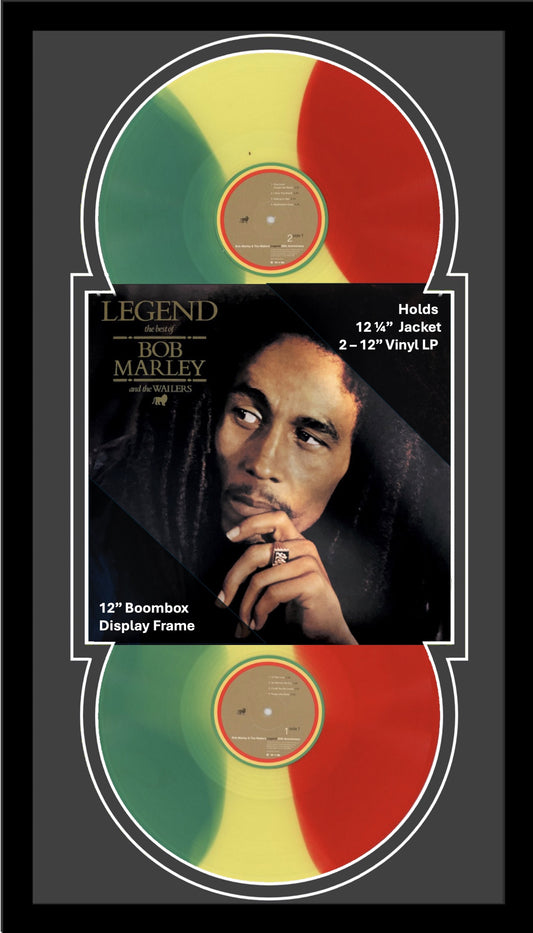 12" Double Record Boombox Frame