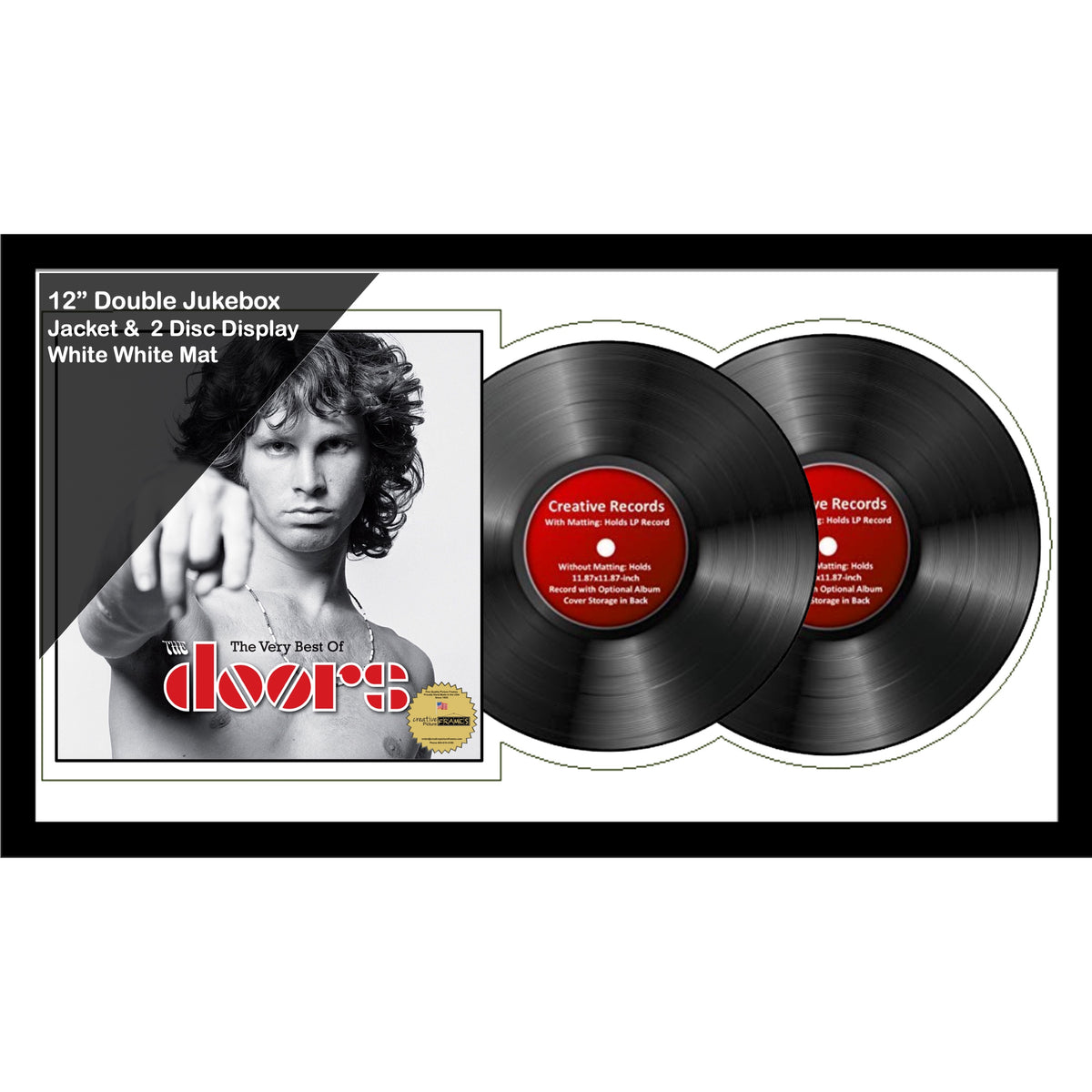 12" Double Jukebox Record Frame