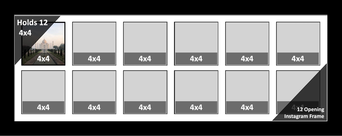 4x4 Multi Opening Picture Frame