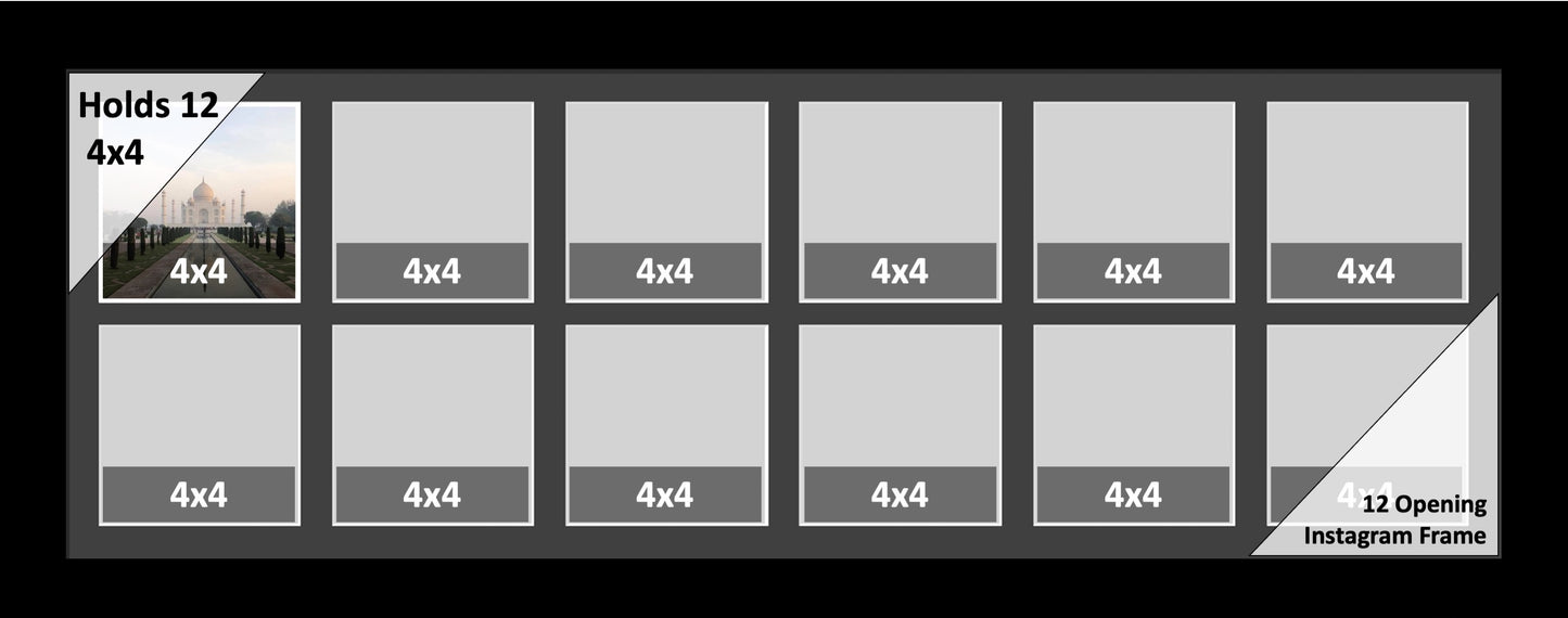 4x4 Multi Opening Picture Frame