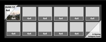 4x4 Multi Opening Picture Frame