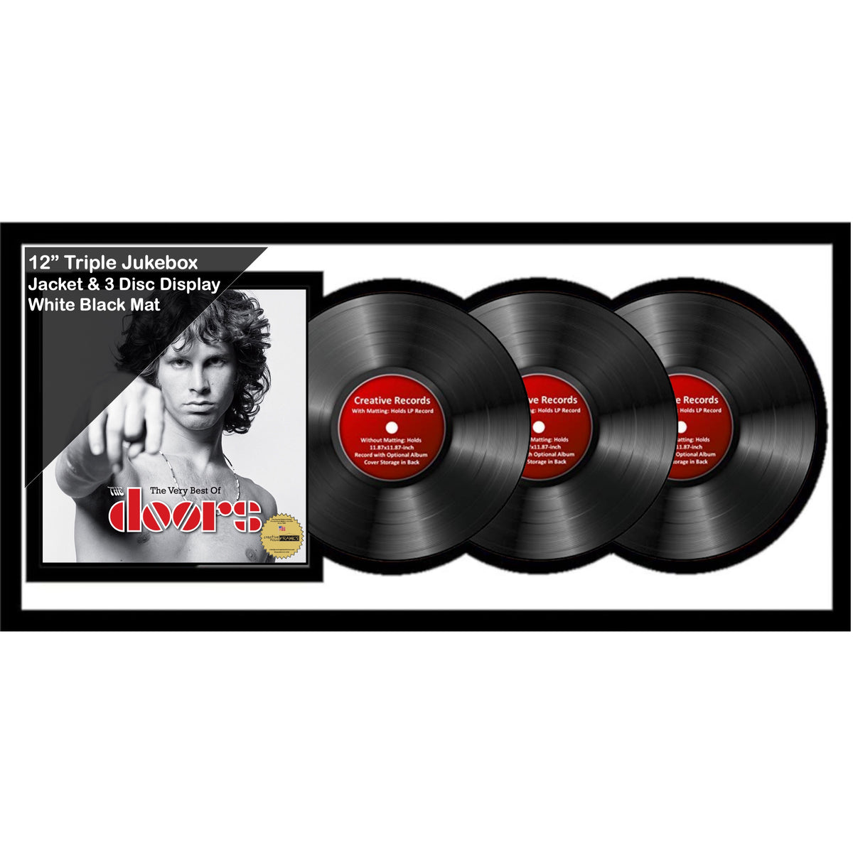 12" Triple Jukebox Record Frame