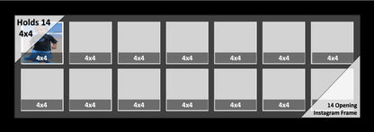 4x4 Multi Opening Picture Frame
