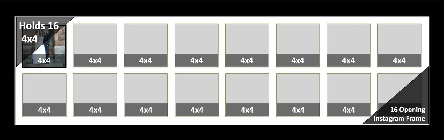 4x4 Multi Opening Picture Frame