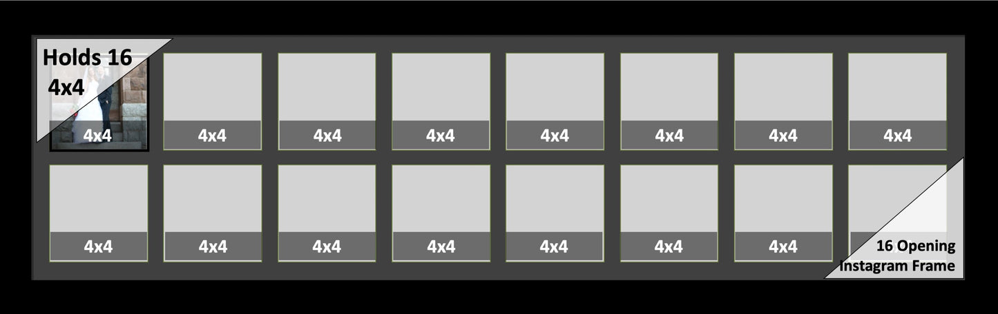 4x4 Multi Opening Picture Frame
