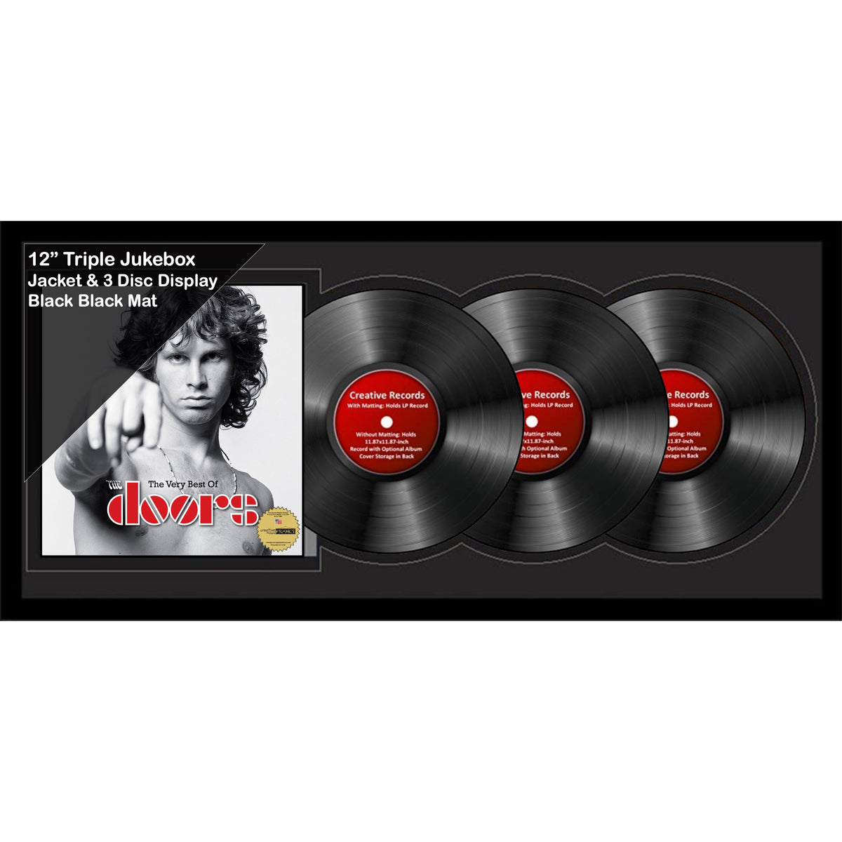 12" Triple Jukebox Record Frame