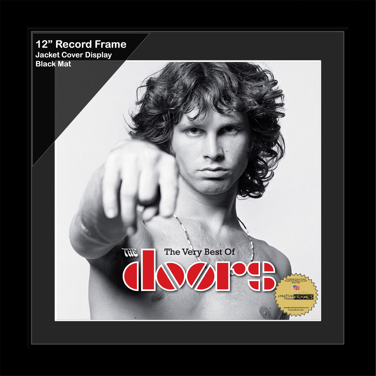 12" Record Cover Frame with Mat