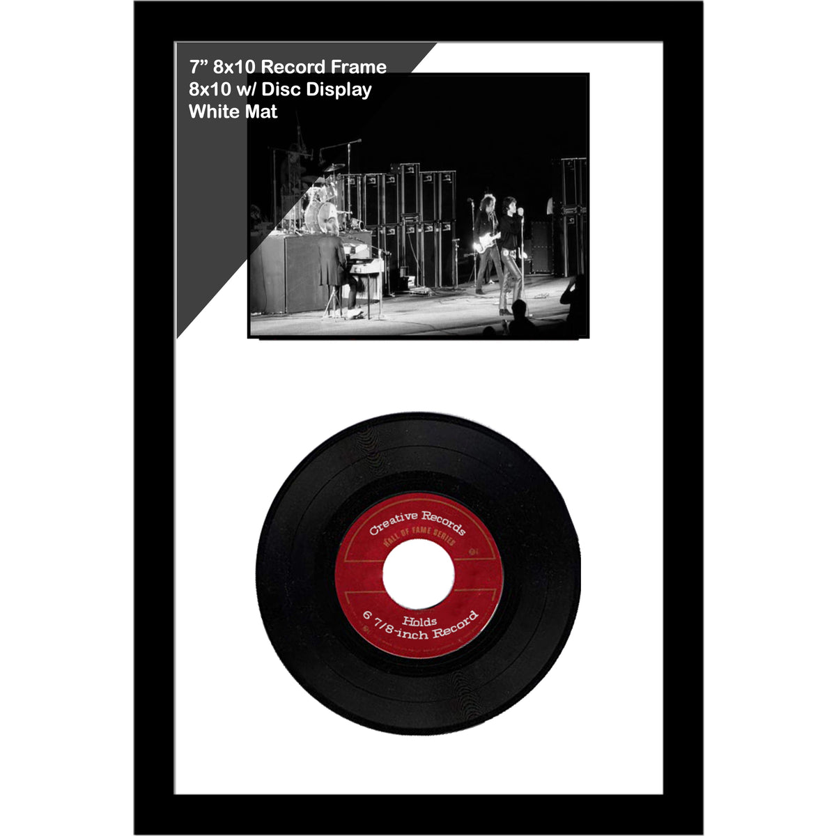 7" Single with 8x10 Photo Record Frame