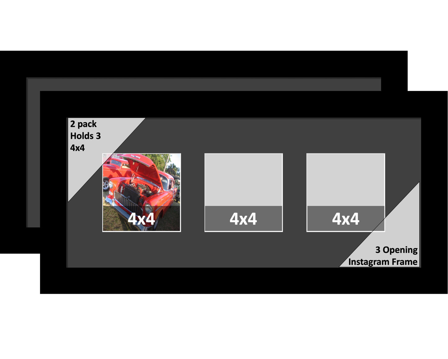 4x4 Multi Opening Picture Frame