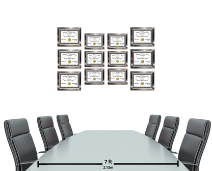 Carnegie Stainless Steel Diploma Frame (No Mat)