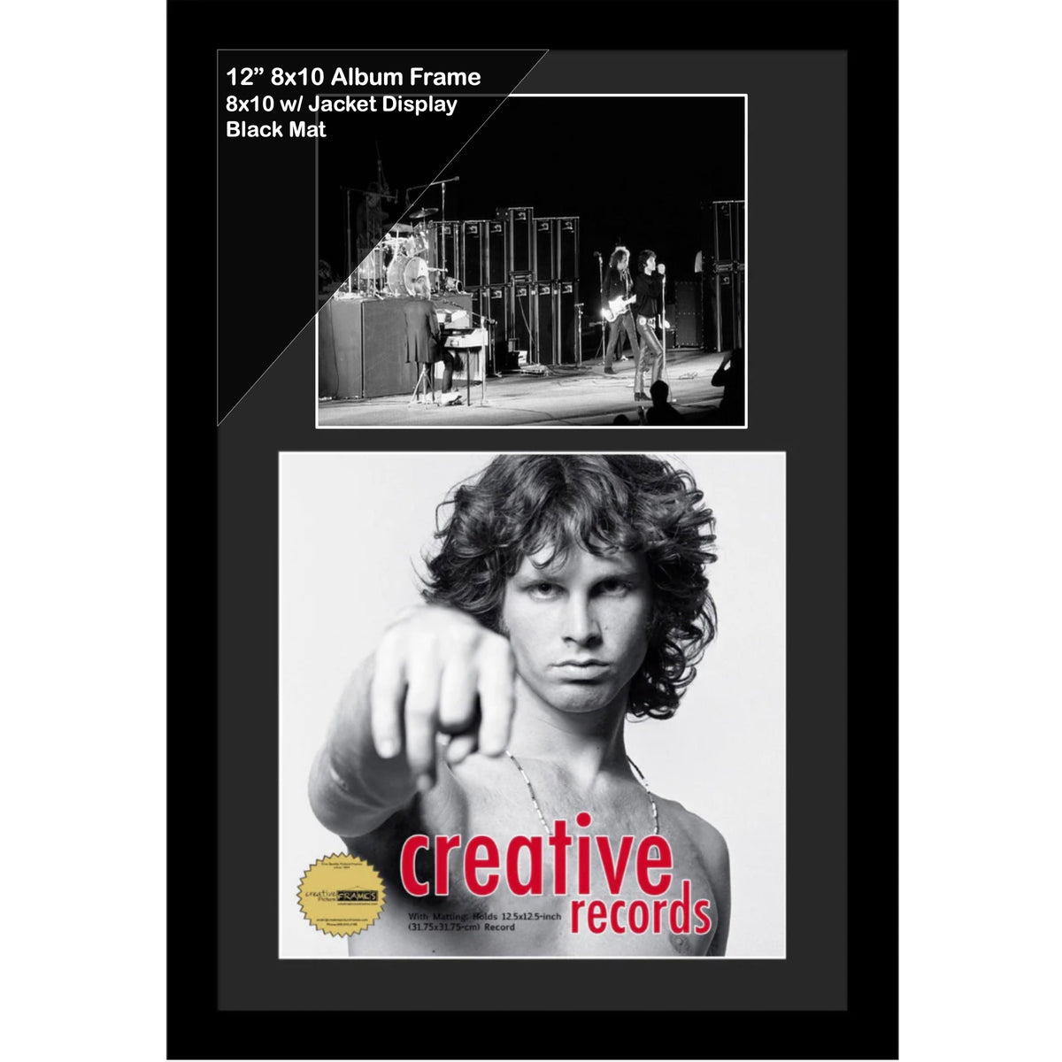 12" Record Cover with 8x10-inch Photo Frame