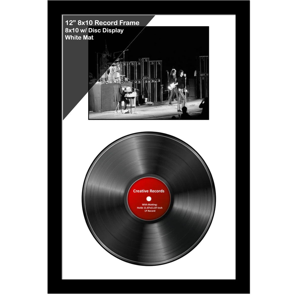 12" Record with 8x10-inch Photo Frame