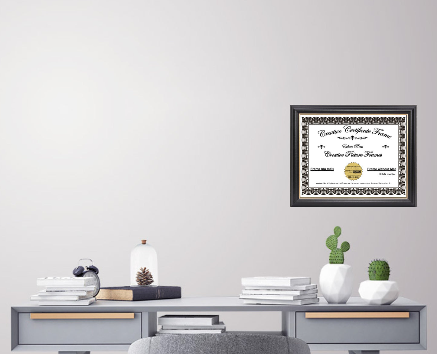 Rockefeller Black Diploma Frame (no Mat)