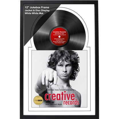 12" Jukebox Record Frame with Double Mat