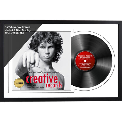 12" Jukebox Record Frame with Double Mat