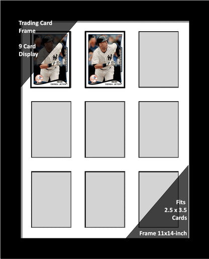 2.5" x 3.5" Multi Opening Horizontal Trading Card Collector Frame