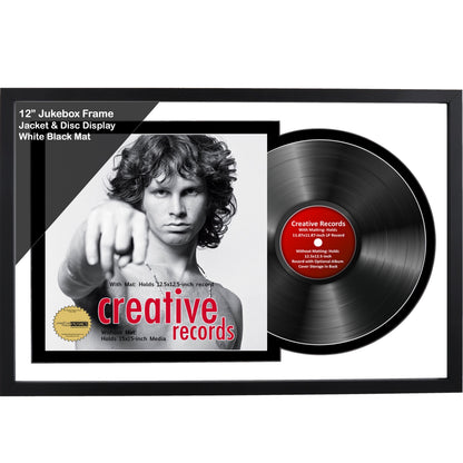 12" Jukebox Record Frame with Double Mat