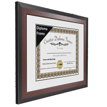 Congress Mahogany Diploma Frame with Mat
