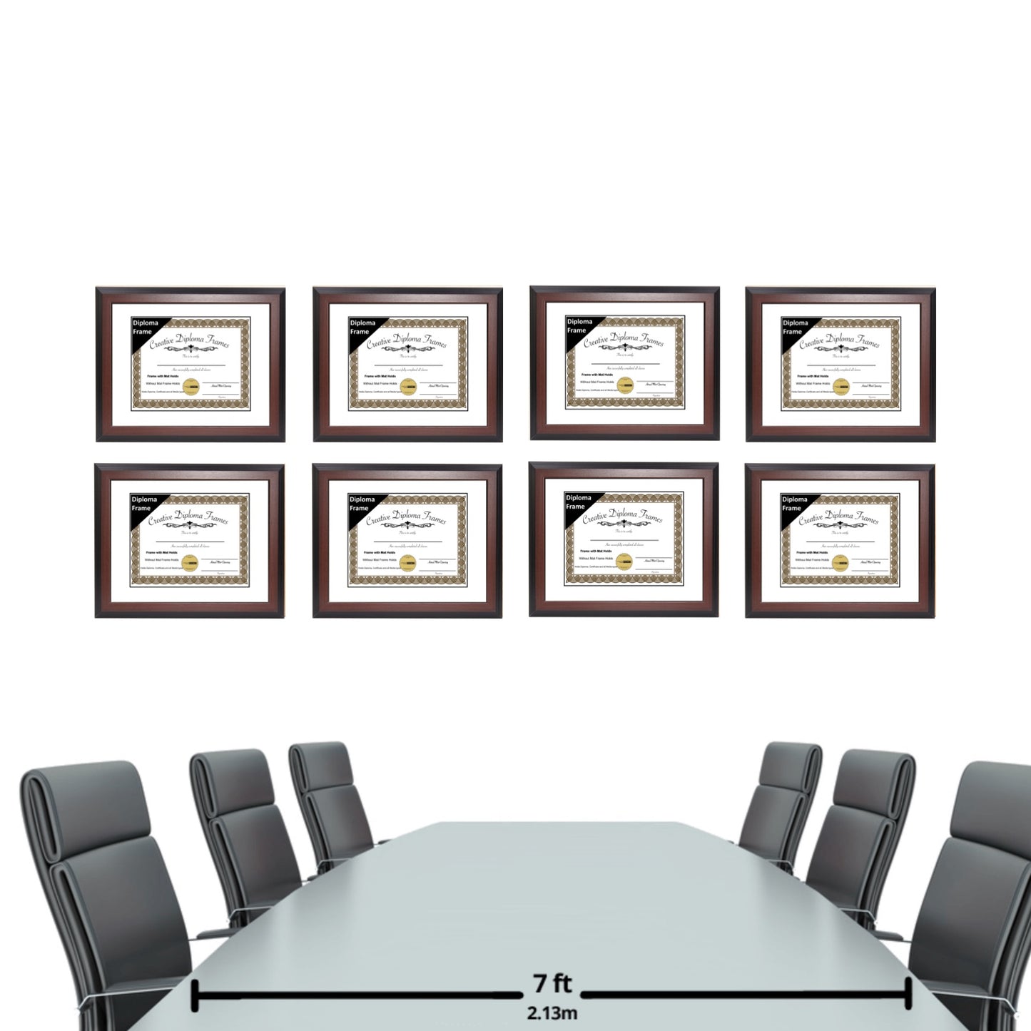 Congress Mahogany Diploma Frame with Mat