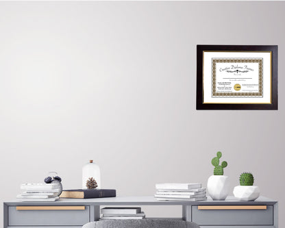 Majestic Mahogany Diploma Frame with Mat