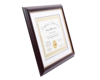 Rockefeller Mahogany Diploma Frame with Mat