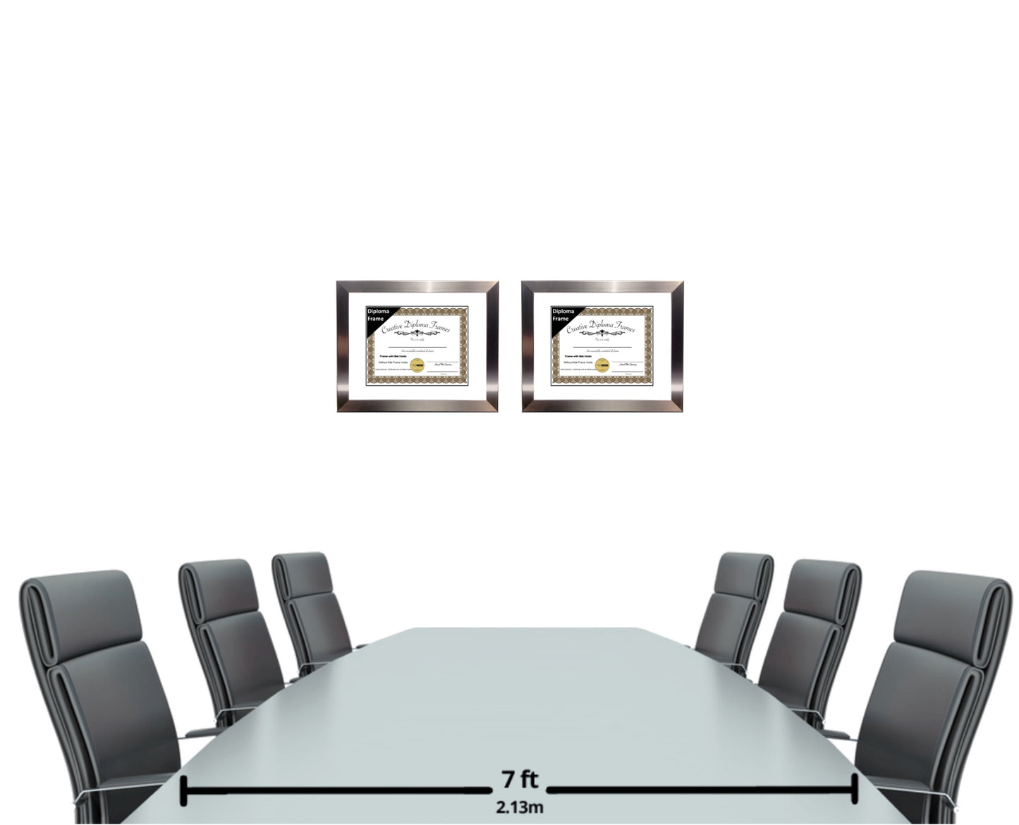 Carnegie Stainless Steel Diploma Frame with Mat