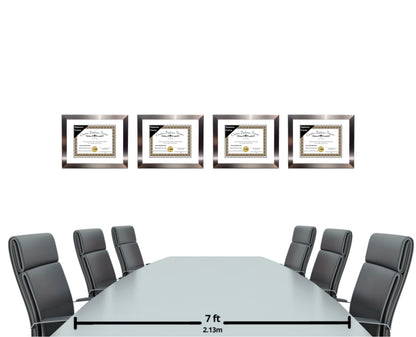 Carnegie Stainless Steel Diploma Frame with Mat