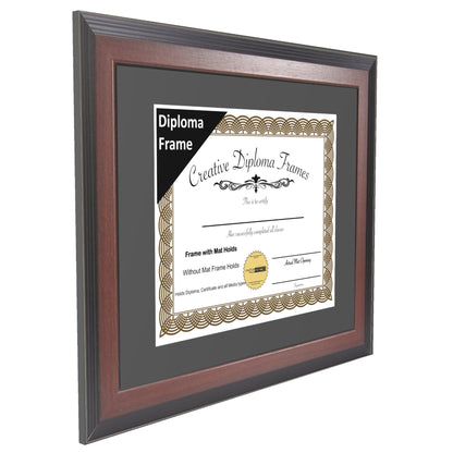 Congress Mahogany Diploma Frame with Mat
