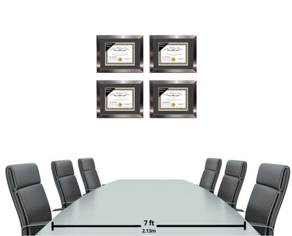 Carnegie Stainless Steel Diploma Frame with Mat