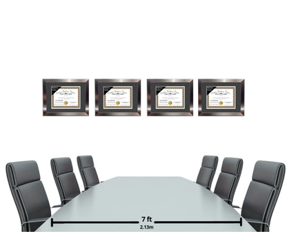 Carnegie Stainless Steel Diploma Frame with Mat