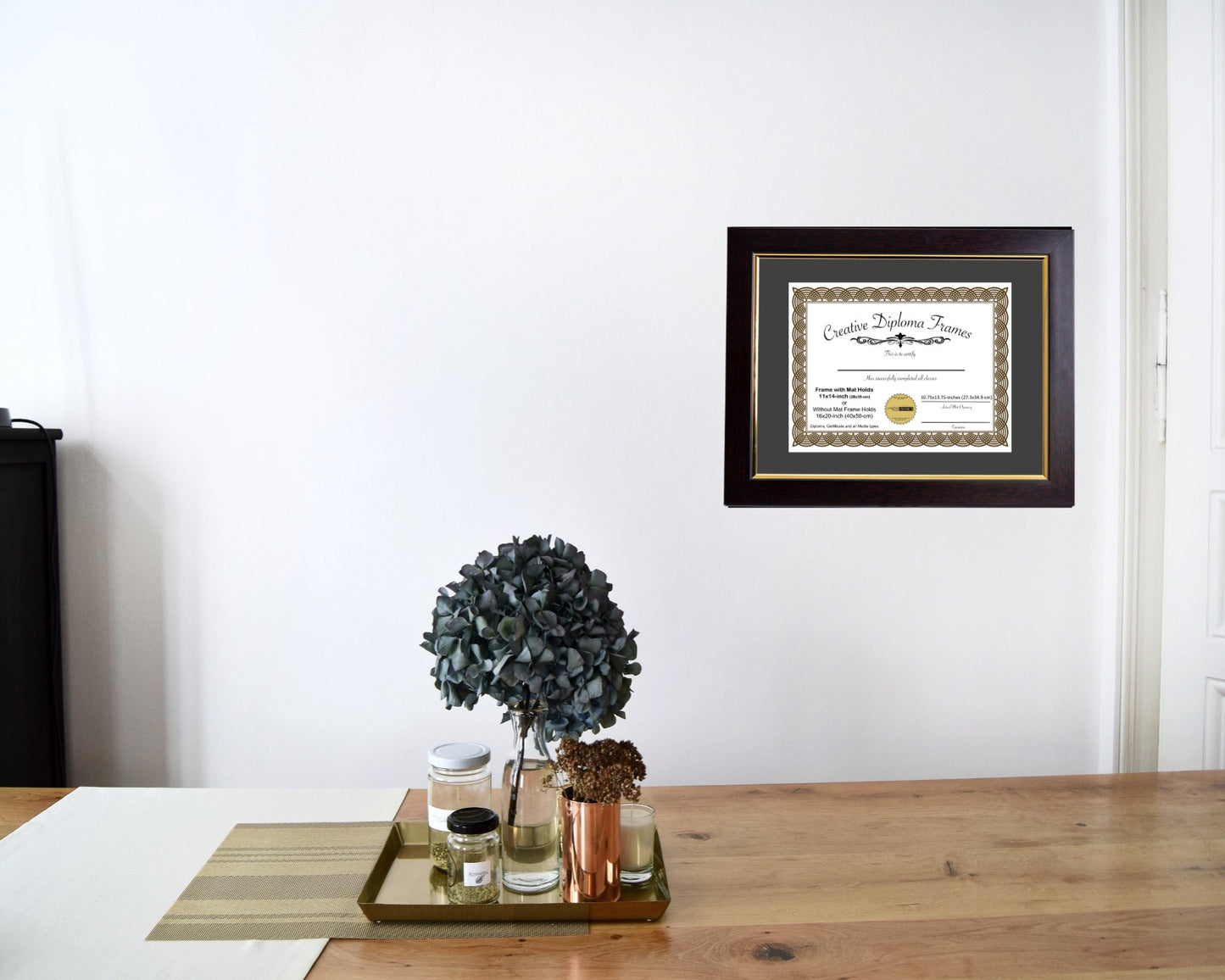 Majestic Mahogany Diploma Frame with Mat