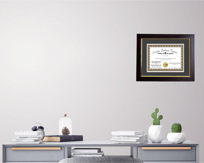 Majestic Mahogany Diploma Frame with Mat
