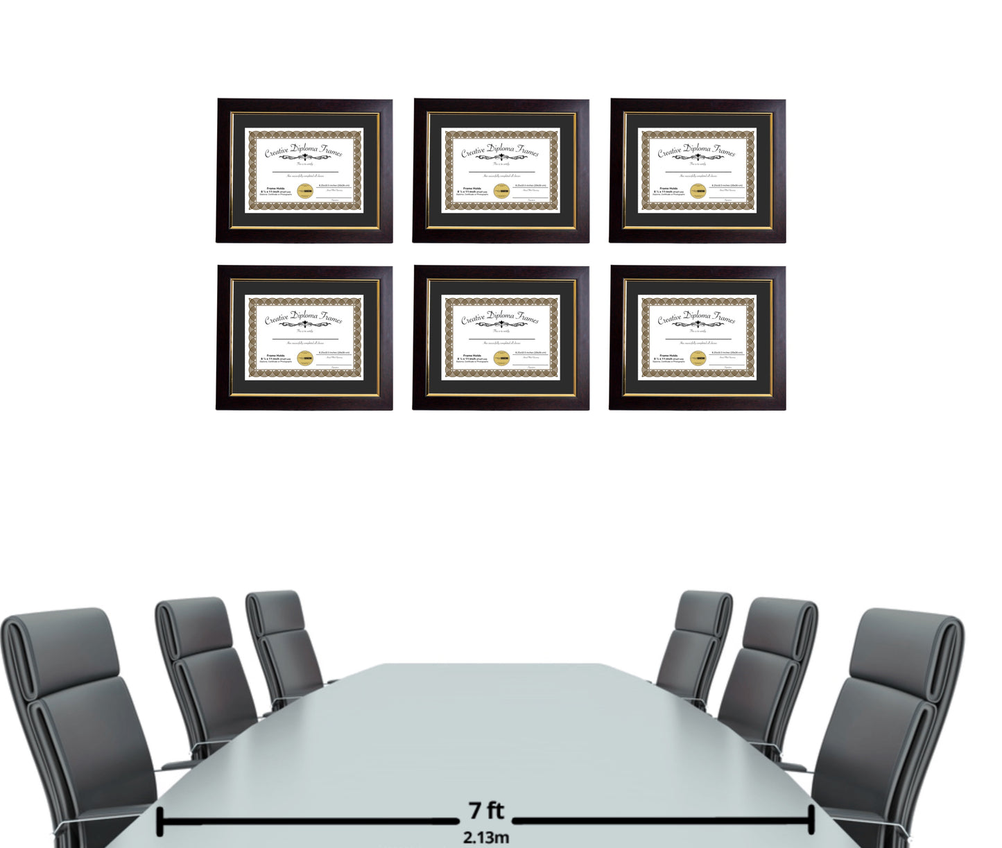 Majestic Mahogany Diploma Frame with Mat