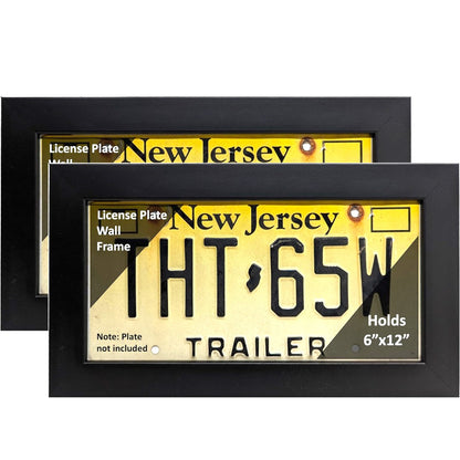 License Plate Wall Frame 6x12