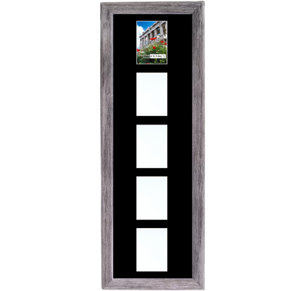 4x6-inch 2-6 Opening Driftwood Vertical Picture Frame