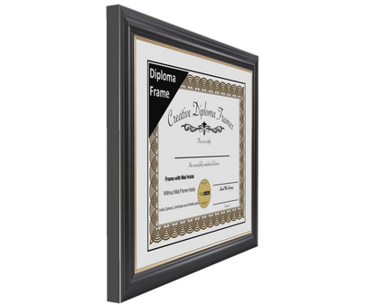Rockefeller Black Diploma Frame with Mat