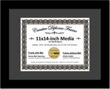 Traditional Black Diploma Frame with Mat